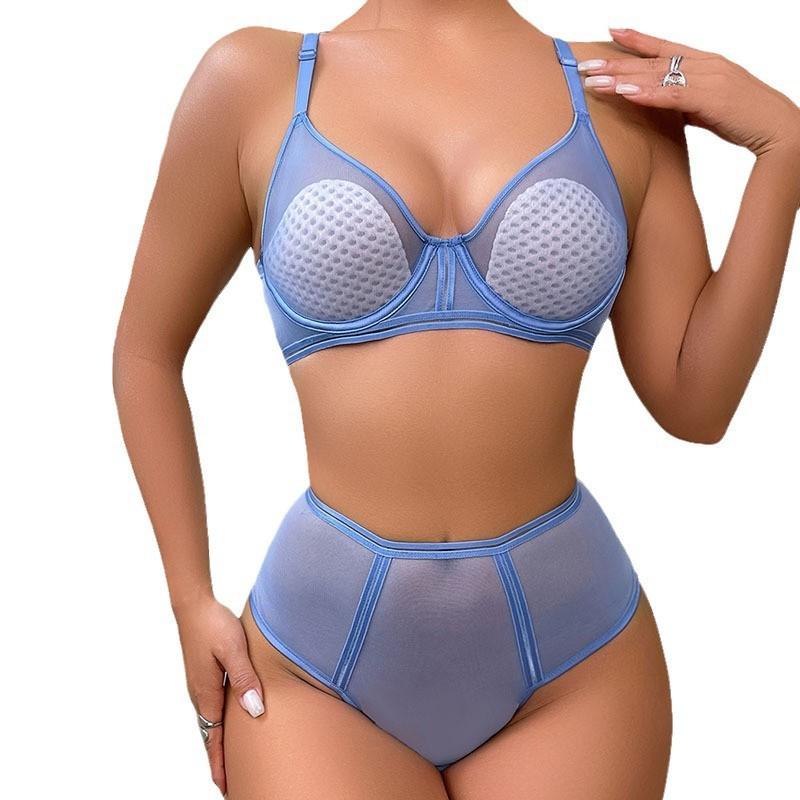 Sexy underwear ultra-thin mesh sandwich soft steel ring large size underwear large chest small breast bra cover