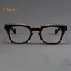 Retro Large Frame Glasses Clear Lens Non-Prescription Nerd Eyeglasses Cosplay Costume Fake Eyewear for Men Women