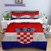 Hrvatski Nogometni Savez Pattern Bedding Quilt Set  Home Decoration  Gift (1 * Duvet Cover + 2 * Pillowcase  Without Core)
