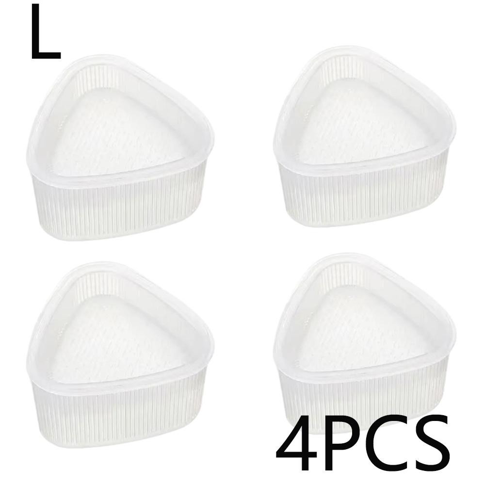 2pcs M/L Kitchen Accessories Sushi Mould Children Transparent Triangle Mould Food Press Machine Bento Rice Vegetable Roll Mould