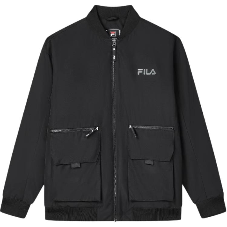 Fila Casual Outdoor Multi-Pocket Zipper Jacket Men Jackets Black F11M349916F-BK