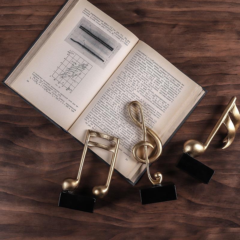 Musical Note Model Living Room Decoration Home Decor Desktop Decoration Resin Crafts Art Sculptures Festival Gift