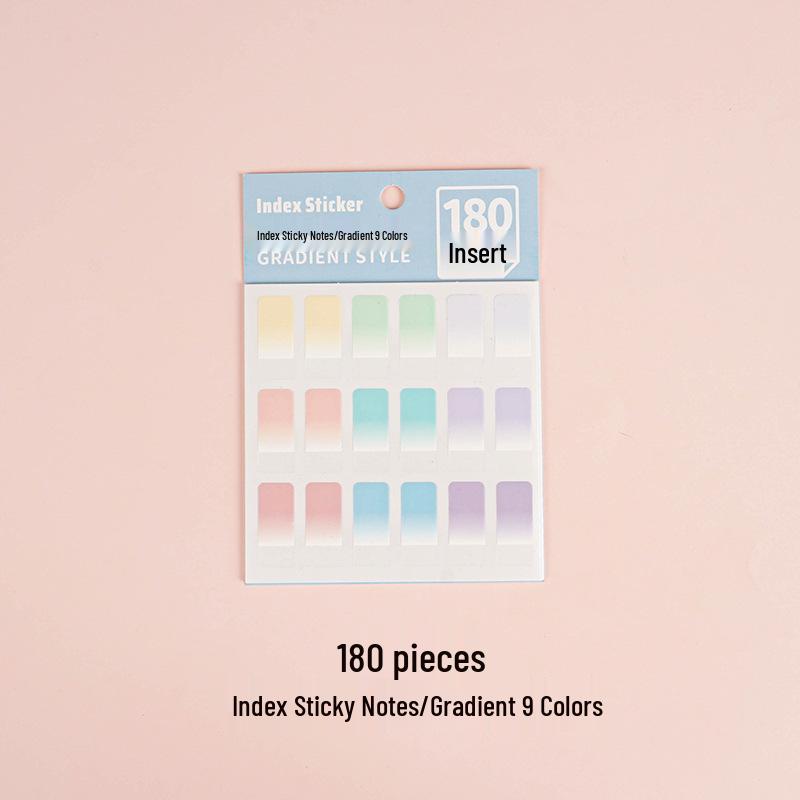 Gradient Cartoon Transparent Sticky Index Tabs for Students