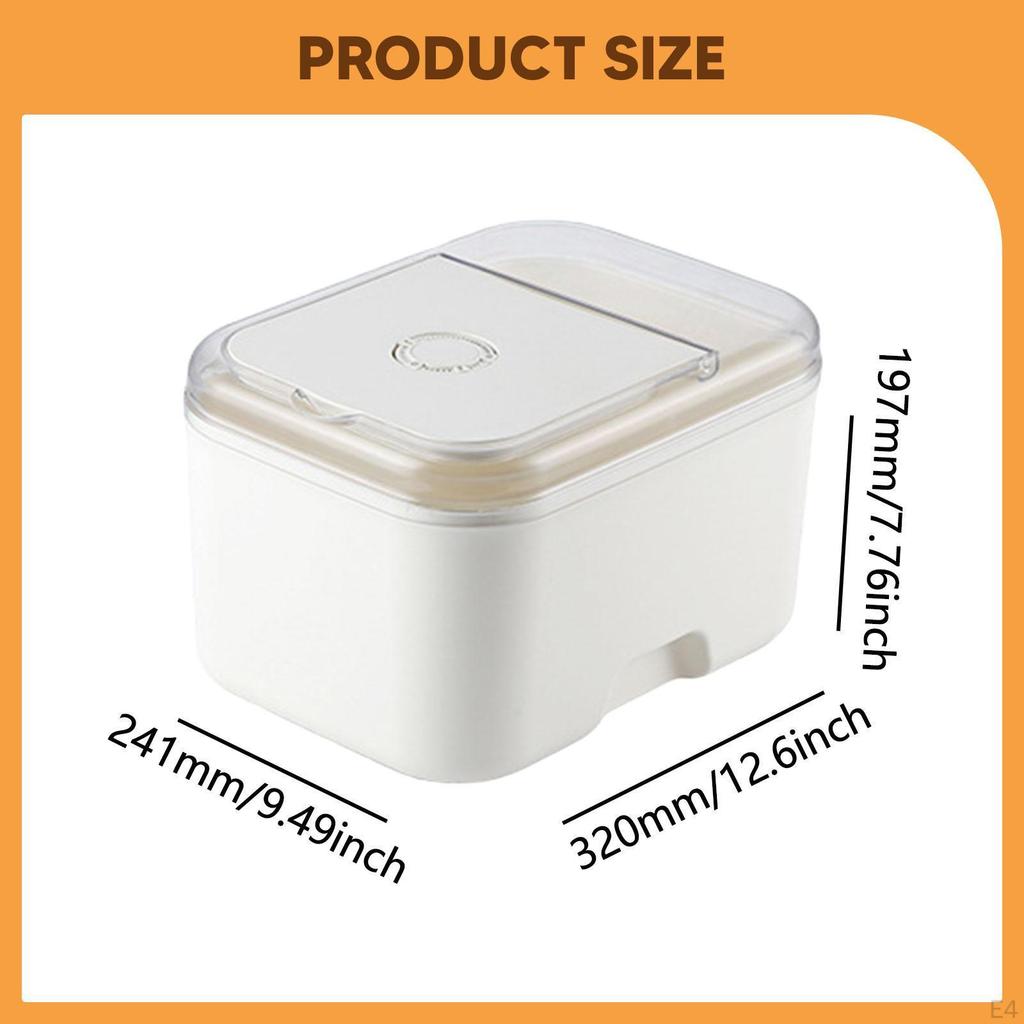 Rice Container Cereal Container,Organization,Multifunctional,Sealed Dispenser Rage Bin for