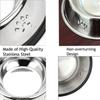 Water Bowl for Dogs and Cats, Stainless Steel Elevated Pet Feeder with Vintage-Style Metal Stand, for Dogs and Cats