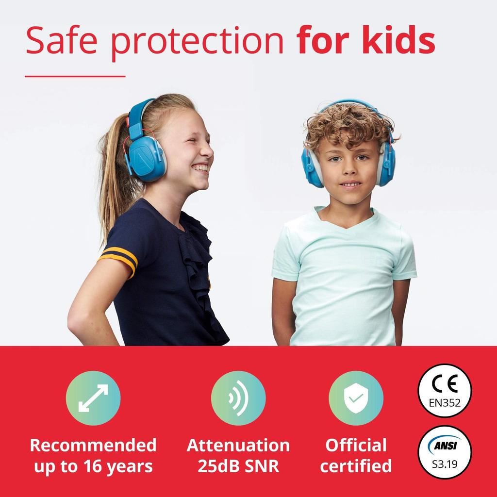 ALPINE HEARING PROTECTION Ohrenschützer zum Schutz von Kindern vor gefährlichen Geräuschen MUFFY KIDS BLUE