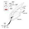 Plastic Door Handle Buttons Reliable 82657-D9000 82658-D9000 ABS Front Door Handle Buttons Vehicle Accessories for KX5