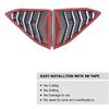 Gloss Black Rear Quarter Window louver Trim Cover Fits for Corvette C8 -25