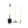 1/12 Scale Dollhouses Garden Tool Shovel Rake Hoe For Enthusiasts Seeking Detailed Miniature Decors Set of 3