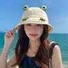 Sun Protection Sun Cap Breathable Cute Sun Visor Hat Fashion Frog Fisherman Hat  Outdoor Activities