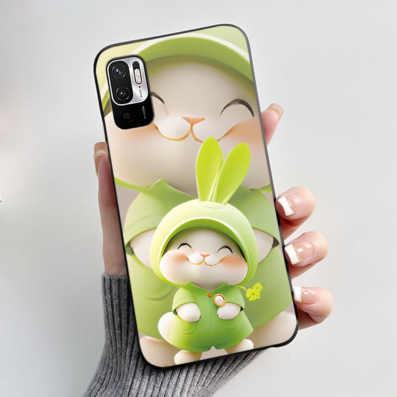 Casing For Redmi Note 10 JE 10T JE Phone Case Luxury Dragon Cute Cool Boys Girls Shockproof Black Matte Soft Silicone Back Cover