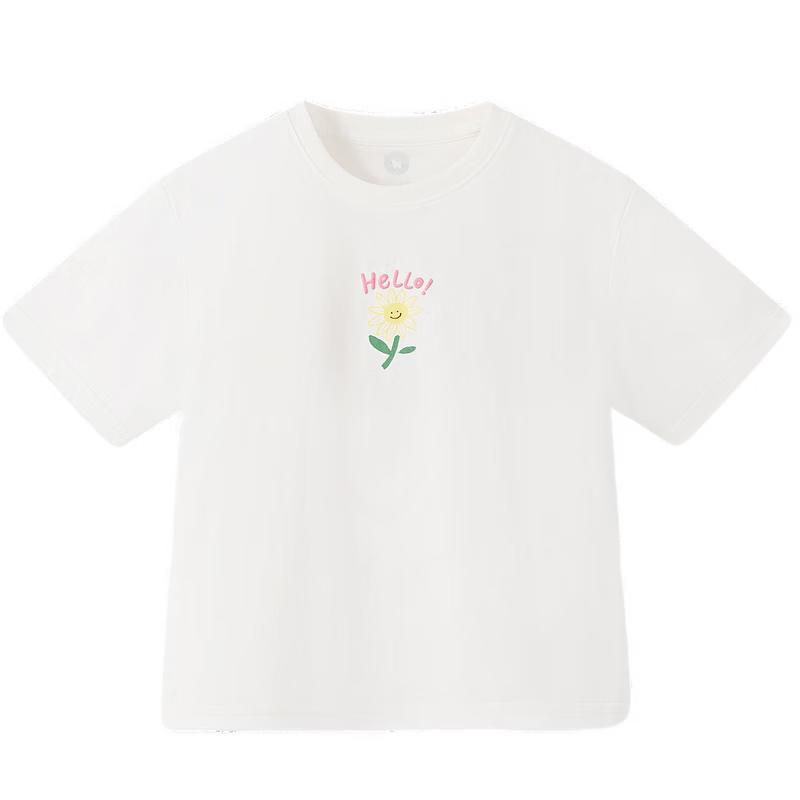 MQD Girls' Cooling Cartoon Floral Short Sleeve T-Shirt
