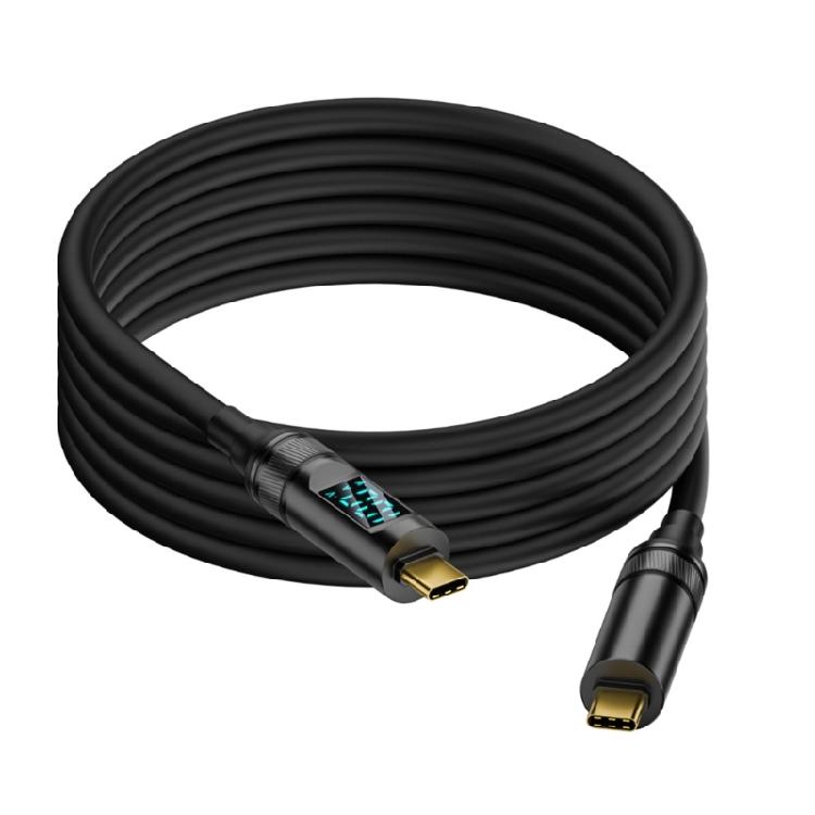Fast PD100W Charging & Data Transfer Cable with Double USB C Port and 8K Video Transmission Efficient