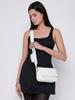Guess HADDINGTON MINI CROSSBODY FLAP Schultertasche Weiß, Damen,