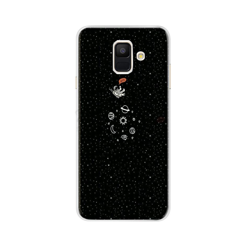 Case For Samsung Galaxy A6 2018 Transparent Cartoon Soft TPU Silicone Phone Cases Back Cover For Samsung Galaxy A6 A 6 Plus 2018