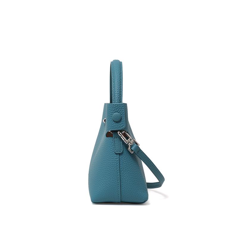 High end fashion genuine leather women's handbag, simple and elegant single shoulder crossbody bag