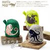 Kusunoki Monori MiW Gusseted Pouch Deep Sea Dancing Octopuses Beige [moritaMiW] [A-68688-90-BE]