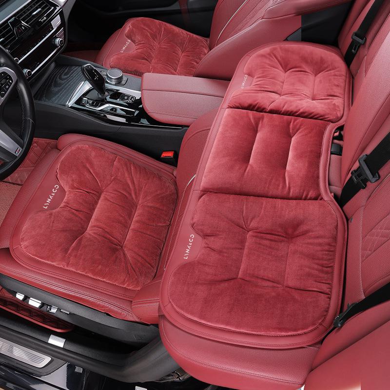 Winter Plush Car Seat Cover for Lynk & Co 01-03, 05-06, 09: Rear Seat Cushion for Warmth