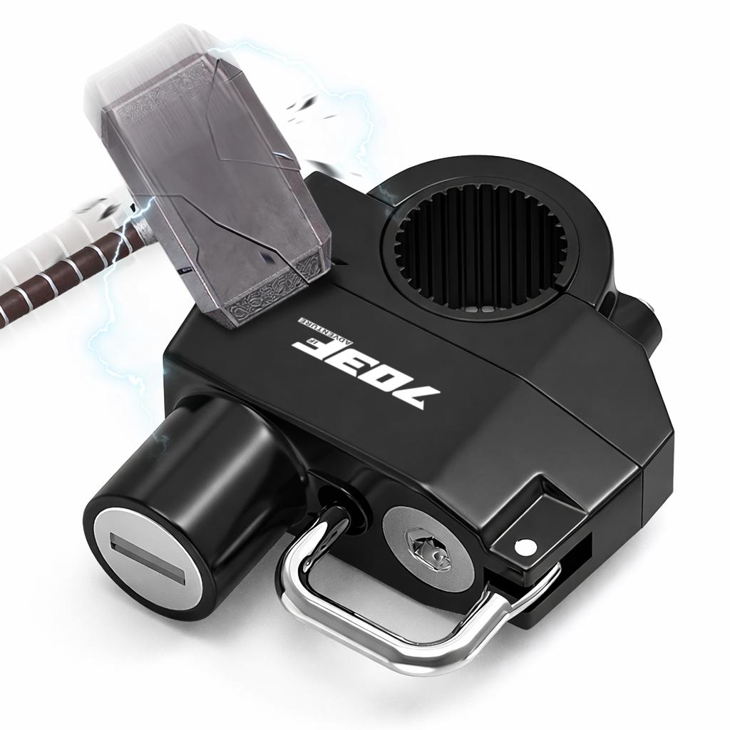 22-28MM Universal Motorcycle Helmet Pipe Clamp Hook Lock With 2 Keys+Installation Tool For Bike Moto Scooters Anti Theft Padlock
