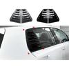 Compatible with VW Accessories Golf 6 MK6 GTI R GTD 2008-2012 Rear Side Window Louvers Air Vent Scoop Shades Sticker Car Accessories(Black)