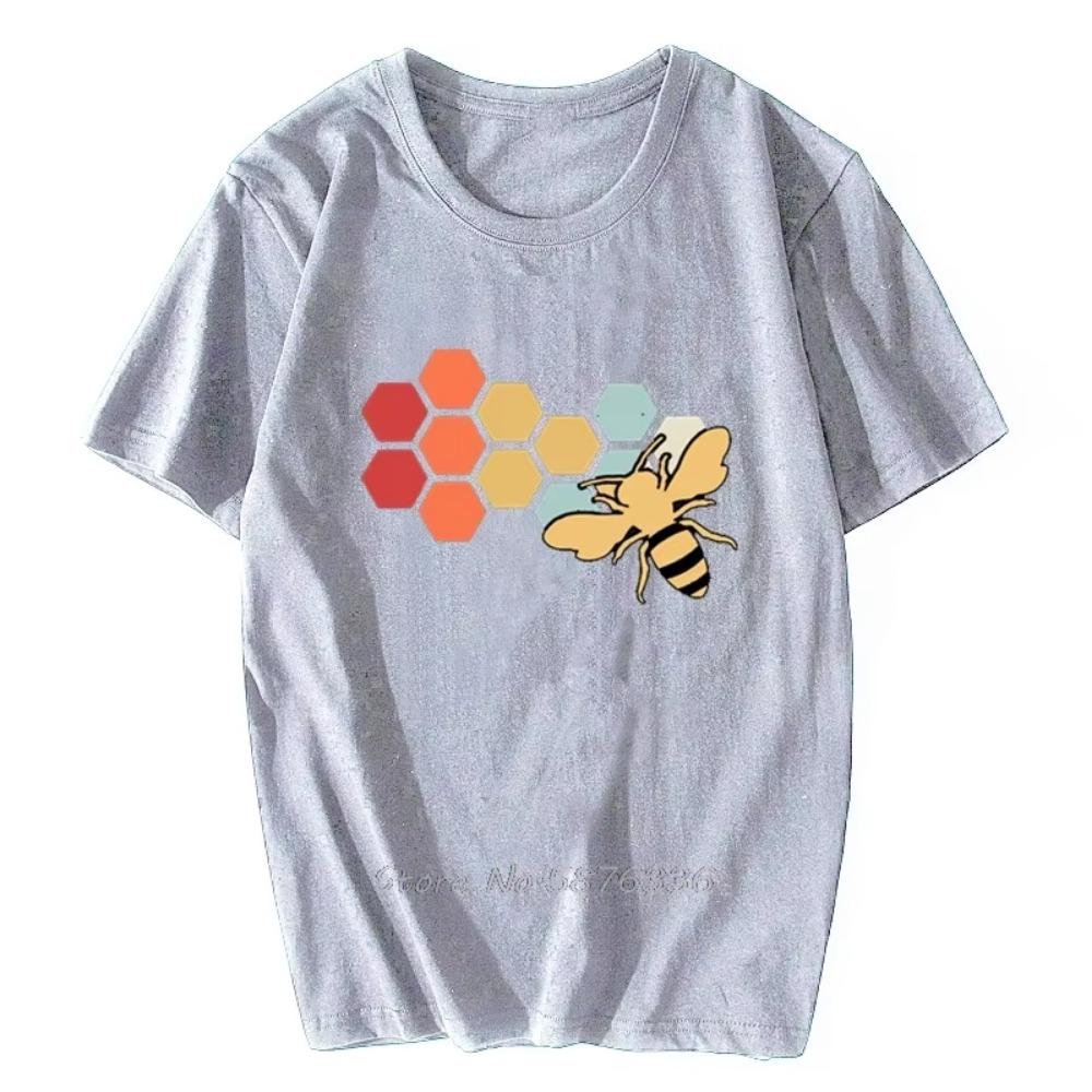 Vintage Beekeeper Beekeeping Honey Funny Bee Black T-Shirt Men  O-neck Tshirt Hip Hop Tees Streetwear Harajuku