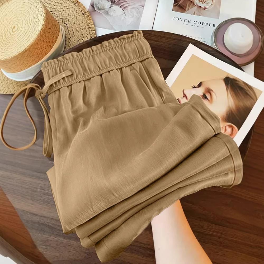 Loose and versatile narrow wide-leg pants women's 1116 summer new casual pants thin sunscreen and thin drape straight pants