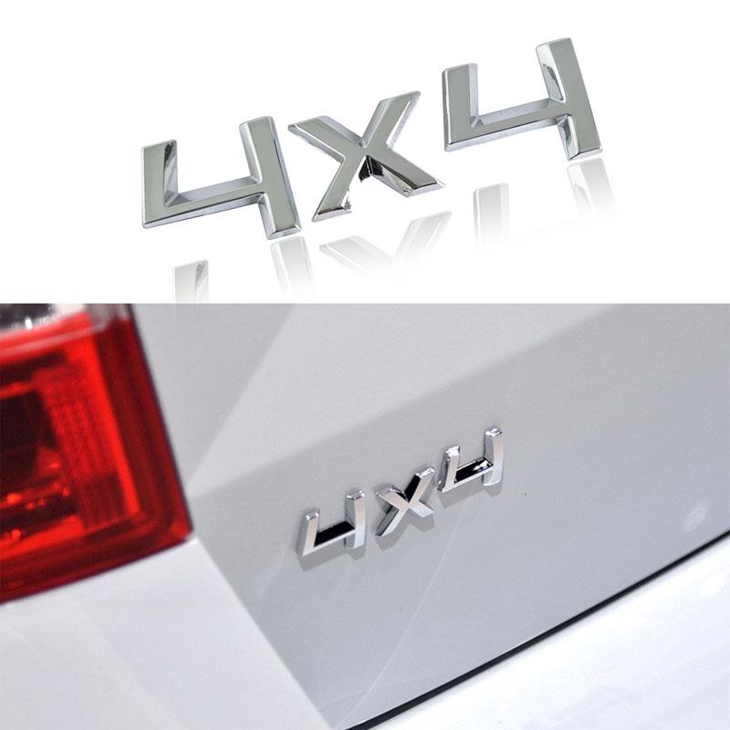 ZDVK6 Auto Styling 3D Metall 4x4 Emblem Abzeichen Aufkleber für Skoda Octavia Fabia Rapid Yeti 4x4 Heckklappe Aufkleber Auto Zubehör