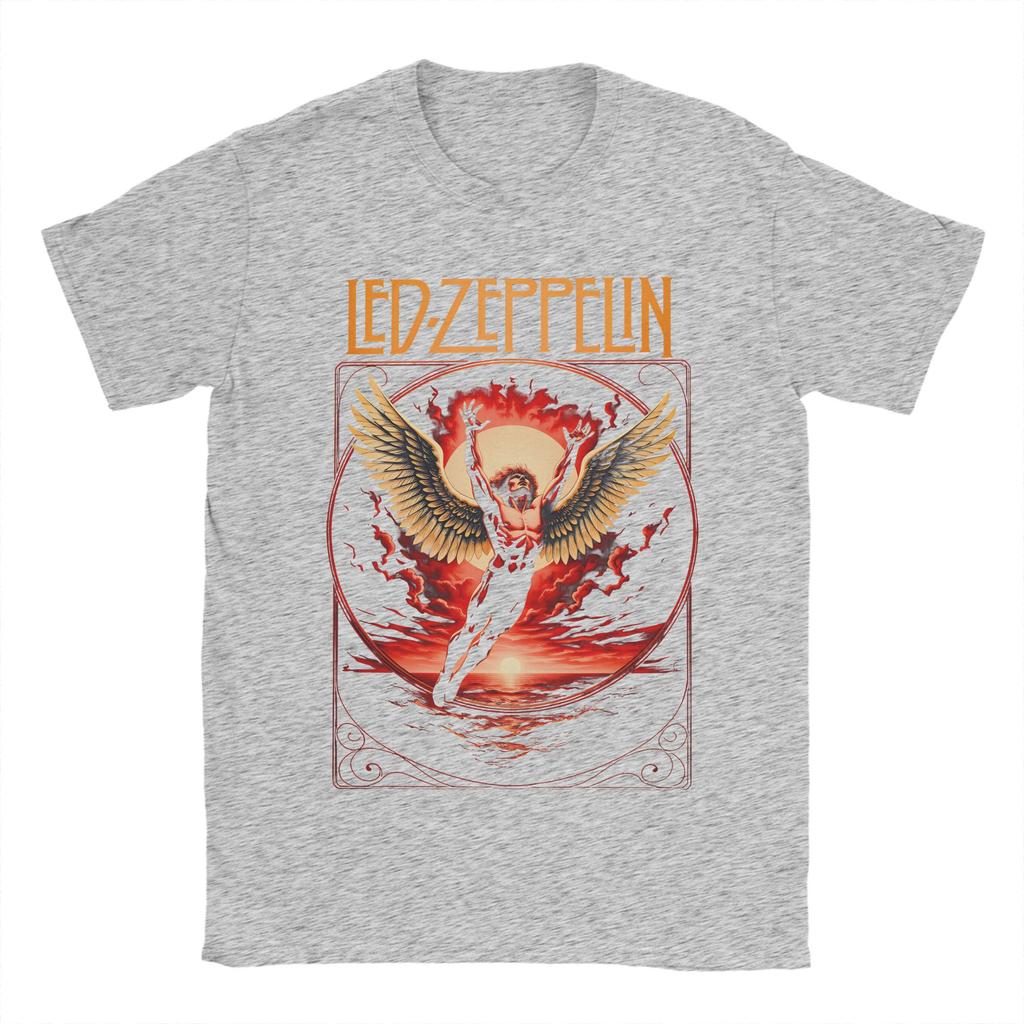 Unisex Women TShirt The Mother Ship Led Zeppelin TShirts Harajuku Summer Tees Vintage Pure Cotton Tops Birthday Present