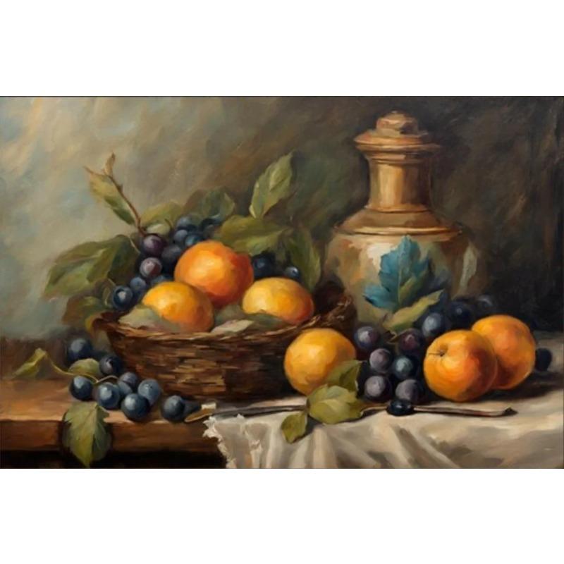 Dark Vintage Still Life Poster Prints For Living Room Home Decor Victorian Retro Flowers Fruits Picture Canvas Painting Wall Art