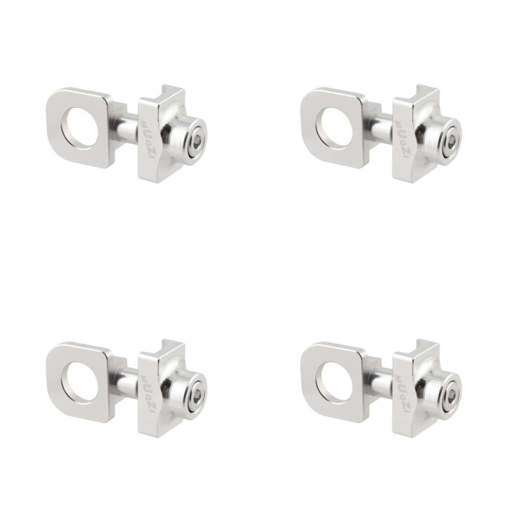 Single Speed Bicycle Chain Tensioner Adjuster Aluminum Alloy Bicycle Chain Fastener Fixed Bike Bolt Screw Cycling Accessories