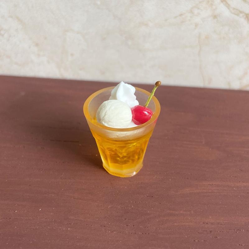 1/6 Scale Dollhouse Miniature Ice Cream Drink Decoration Realistic Fruit Soda Water Model for Dollhouse DIY Craft