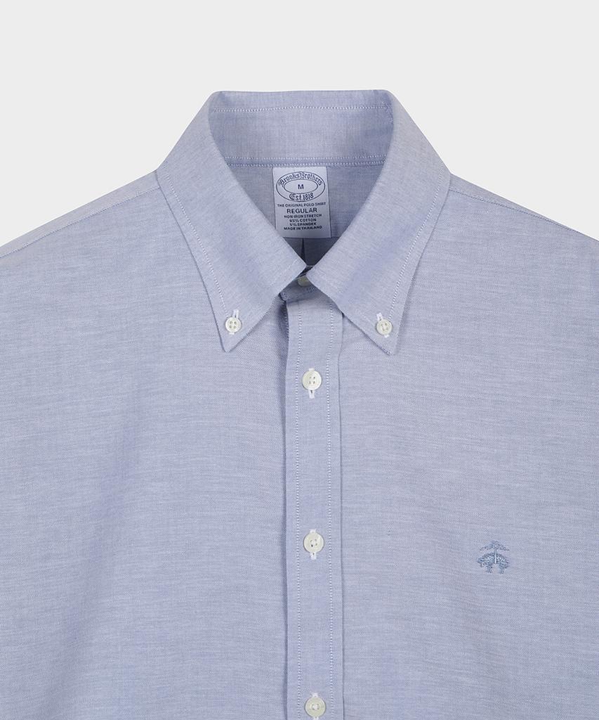 BROOKS BROTHERS Regular Fit Non-Iron Oxford Sports Shirt (Blue) (Bbthmm3773Mef)
