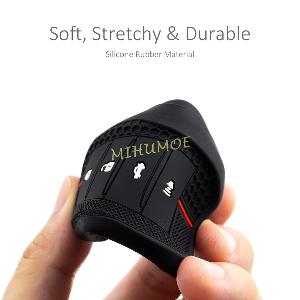 Silicone Car Key Case Chain Cover For Toyota Camry Highlander Corolla Cross Mirai Venza Tundra Tacoma Sequoia Fortuner 4 Buttons
