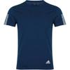 T Shirts Men's Blue Crew Neck Moderate Straight Fit EC3709
