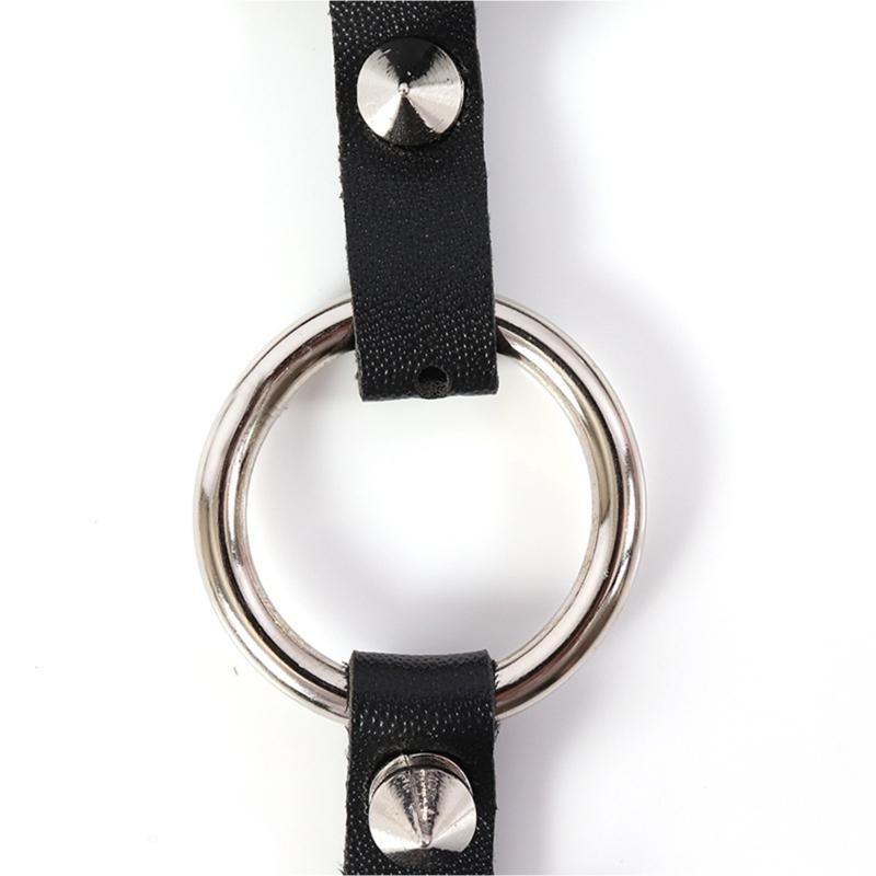 Girls Leg Clips Punk Leg Garter Belt Thigh Clipss Black Body Clips Festival Rave Body Clips with Dangle Chain Decor