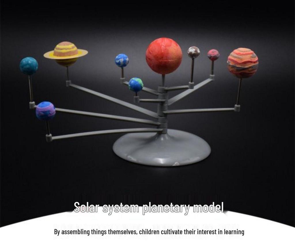 Handmade Celestial Model: Eight-Planet Solar System Toy for Primary Students