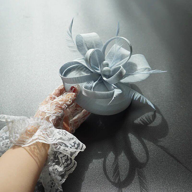 Horse Racing Federation Hepburn European and American Court Lady Retro Hat Headpiece Women's Dress Cheongsam Accessories Photo Hair Accessory Spring