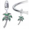Palm Tree Charms 925 Bead S925 Pendant Colorful Zircons Beads