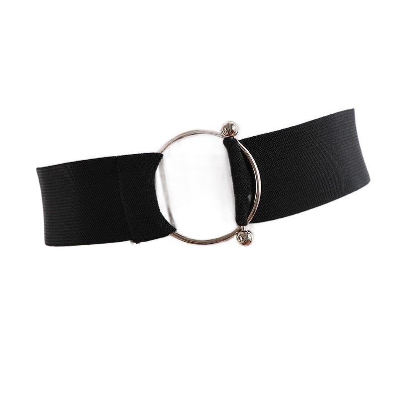 Black Pu Versatile Waist Sash For Women Complementing Any Seasonal Fashion Choices