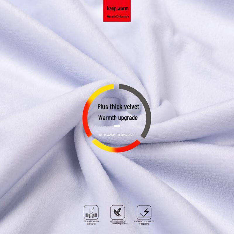 Shanshan Men's Business Flannel Lined Dress Shirt