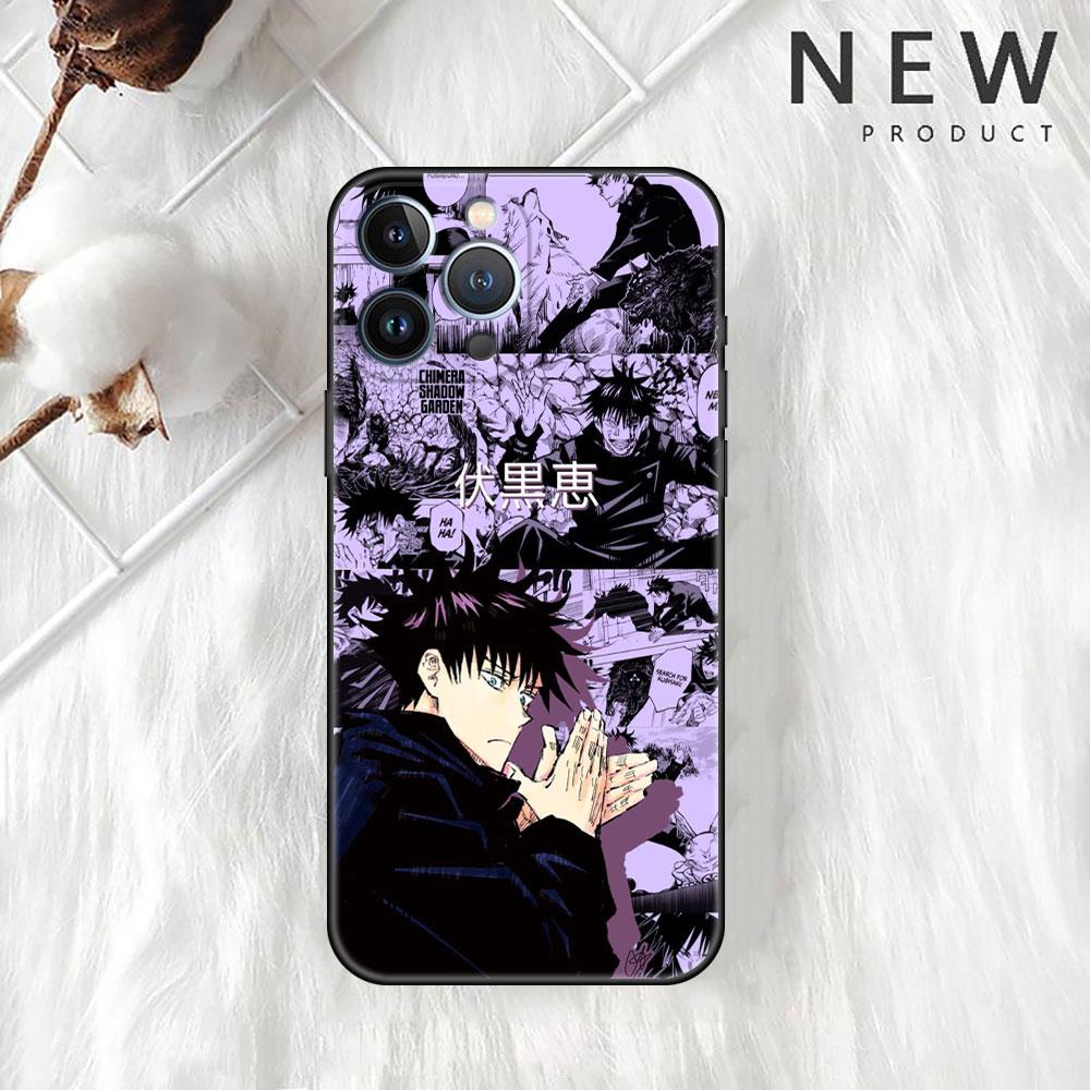 Anime Jujutsu Kaisen pouzdro pro Apple iPhone 14 Pro Max 13 11 12 Mini SE 7 8 Plus X XS 6 6S silikonový kryt telefonu měkký TPU základ