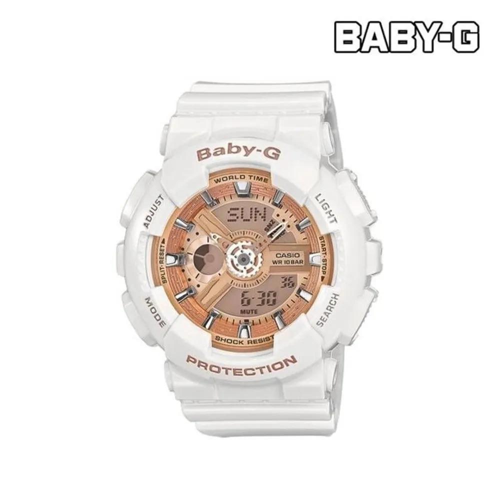 BABY-G Big Face BA110 Series Rose Gold BA1107A1DR