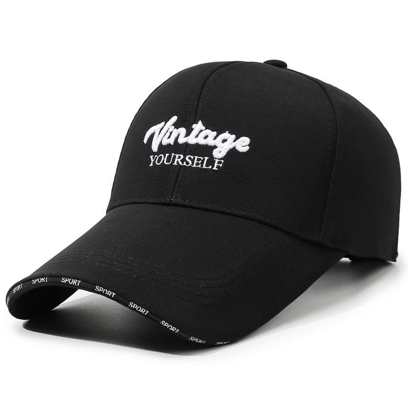 Enlarged And Widened Baseball Cap, Lengthened Brim 10.5Cm Men'S And Women'S Versatile Face Small Embroidered Sunshade Cap