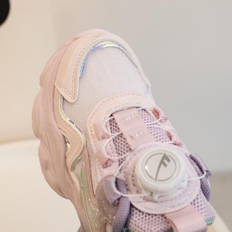 WARRIOR Girls Sports Shoes Spring and Autumn New Princess Casual Shoes Children's Running Shoes