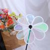 1Pcs Grounding Mounted Eight-leaf Windmill Kindergarten Children's Toys Wind Spinner  For Outdoor