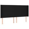 VidaXL Tête de Lit à LED Meuble de Chambre à Coucher Accessoire de Lit Double Tête de Cadre de Lit Intérieur Noir 3123792