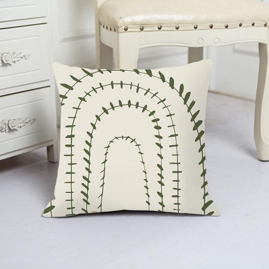 Funda de almohada elegante decorativa suave práctica sala de estar decoración del hogar funda de almohada con estampado moderno para festival