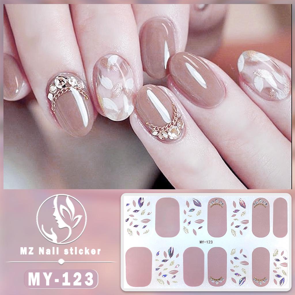 3D Waterproof Gel Nail Polish Film – Diamond & Laser Nail Art Stickers