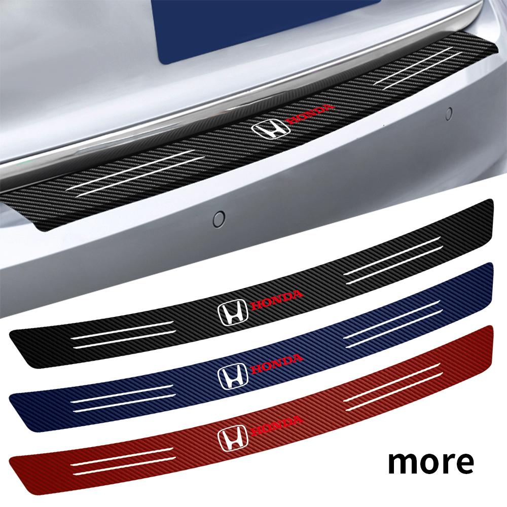 1pc Car Rear Bumper Trunk Load Edge Protective Stickers For Honda Fit Civic Jazz CITY Accord CR-Z VTEC Vezel Insight Accessories