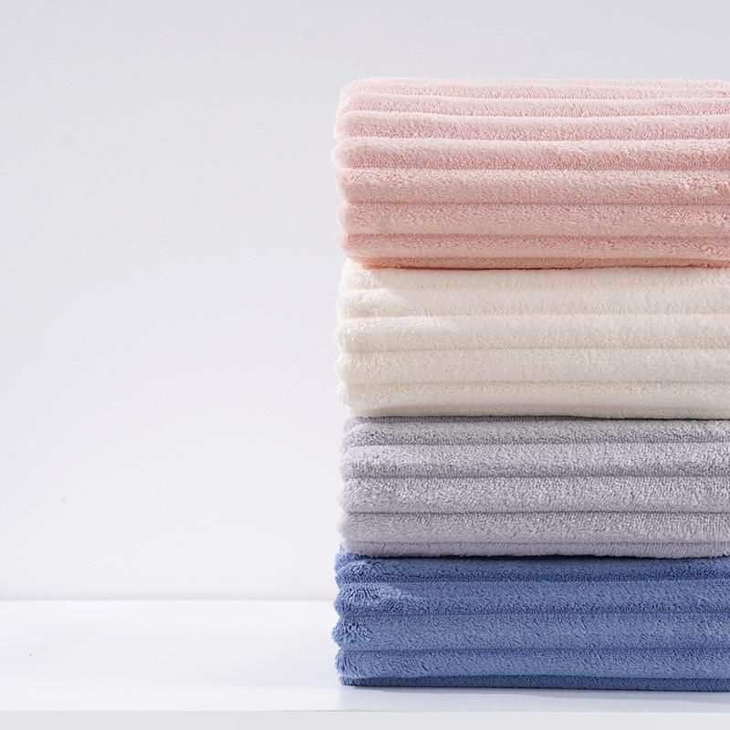 Coral Fleece Bath Towel With Absorbent Softness For Adults And Beach Use